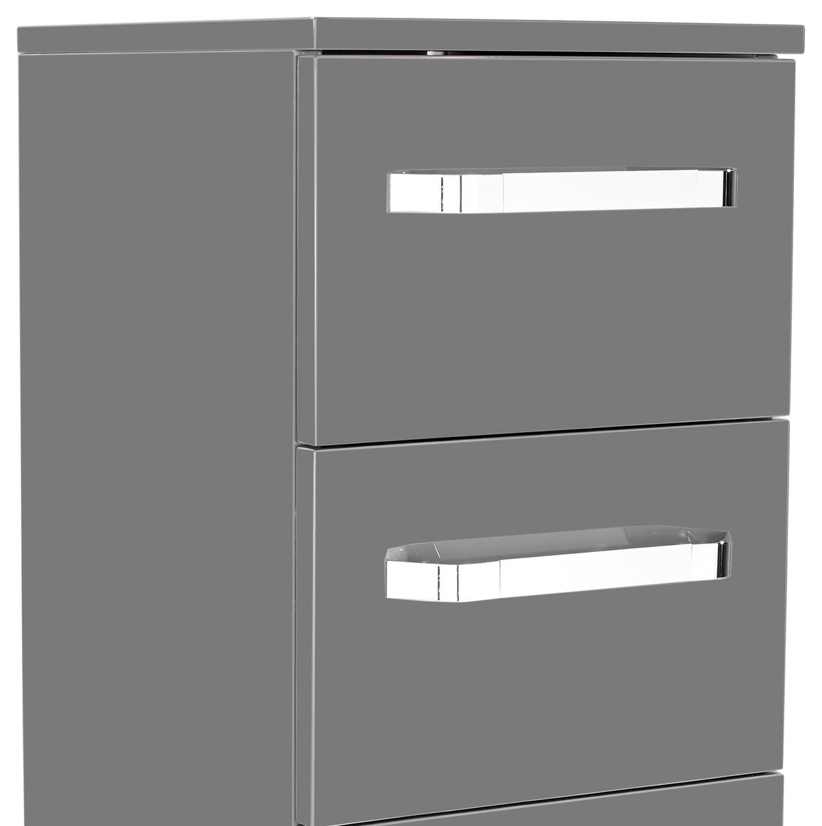 Unterschrank Mit Soft-Close Santo B: 30cm, Anthrazit - Anthrazit, KONVENTIONELL, Holzwerkstoff (30/91/33cm)