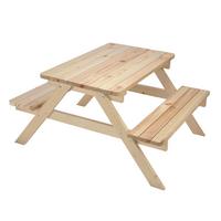 Kinder-Gartensitzgruppe Naturfarben aus Kiefernholz - Naturfarben, Basics, Holz (91,1/50/90cm)