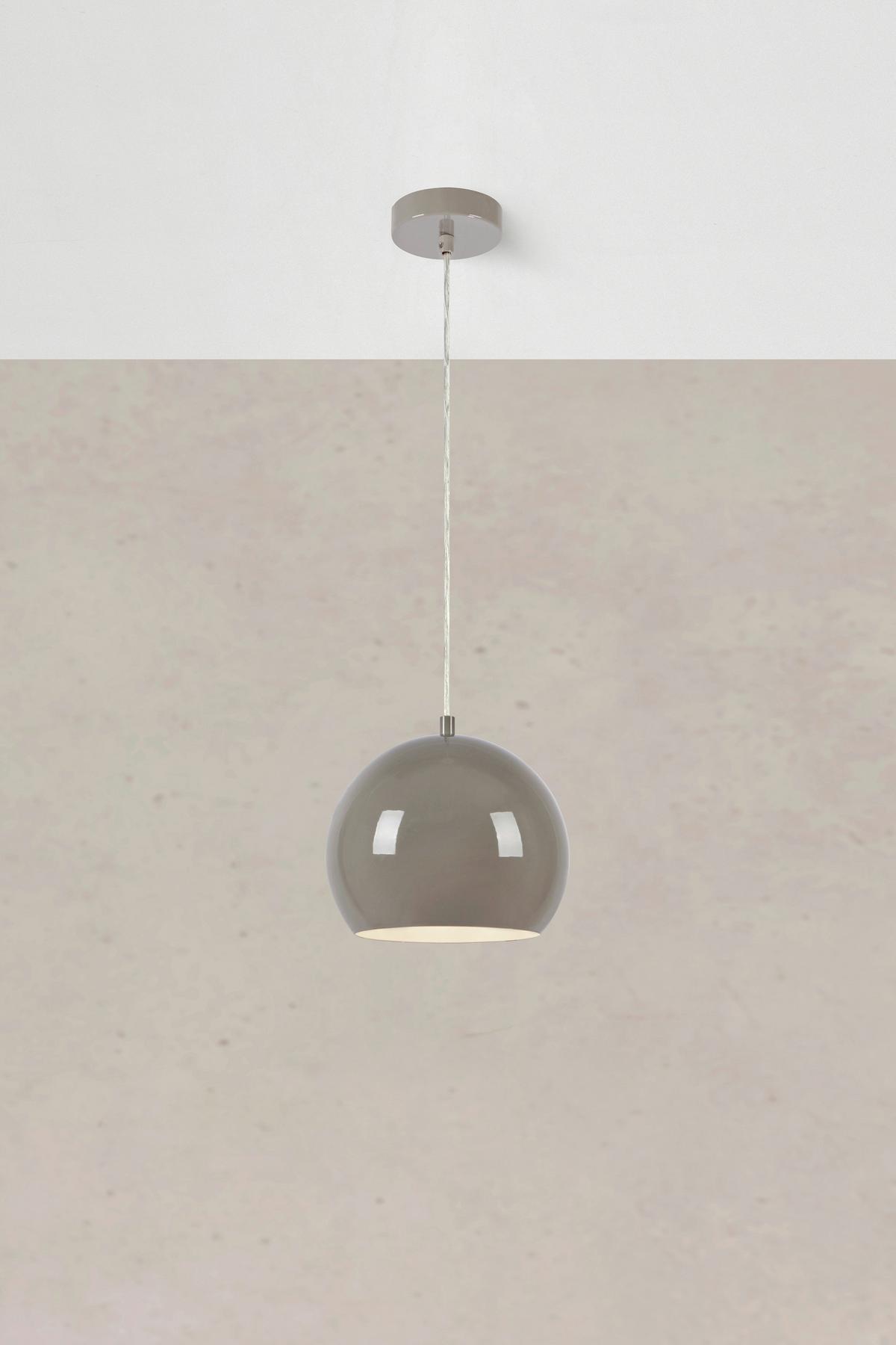 Pendelleuchte Pop Pendant 1l 20cm Grey - Hellgrau, Design, Metall (20/17,5cm) - Markslöjd