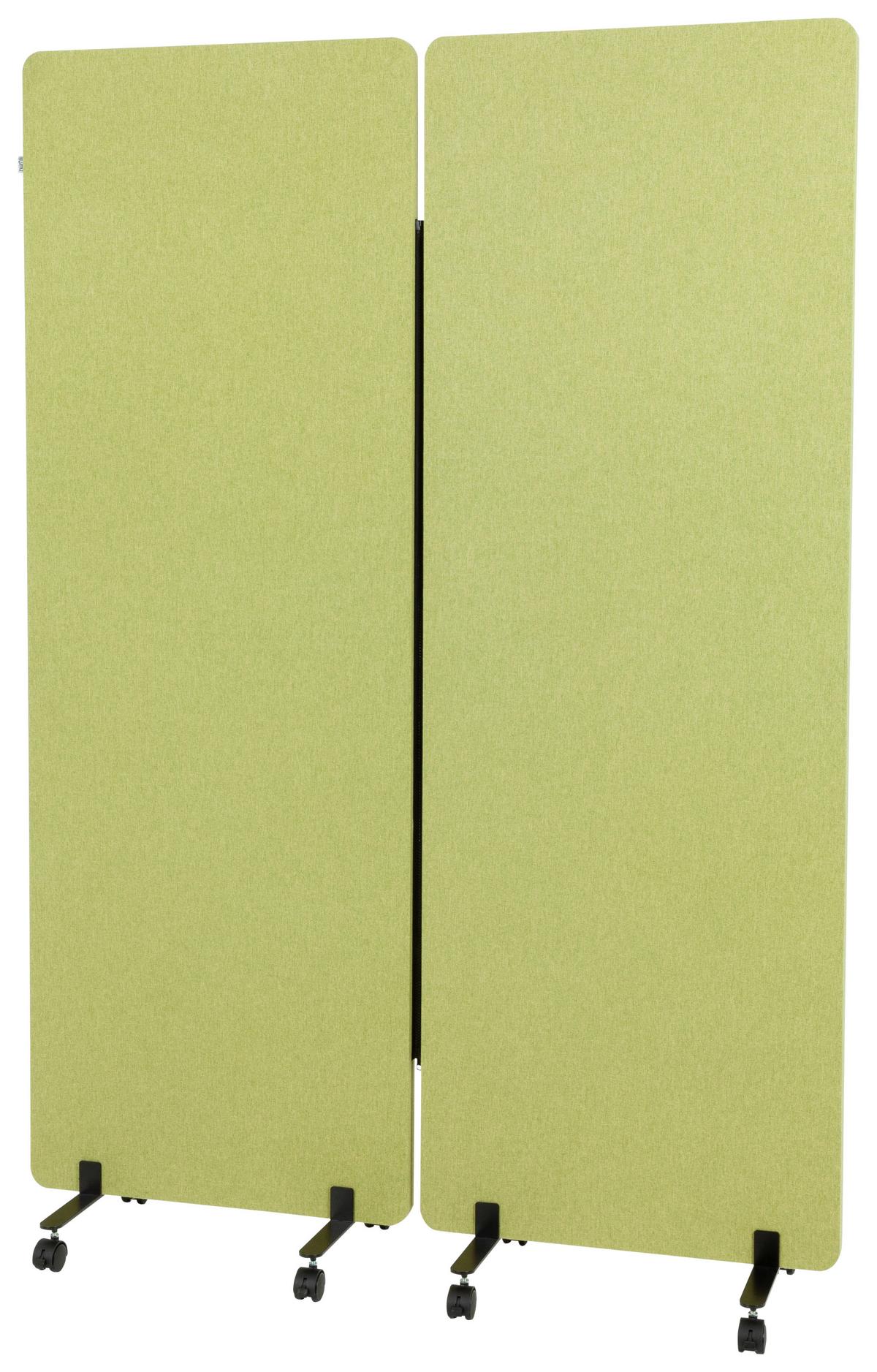 Trennwand Flexmiut - Hellgrün, Basics, Kunststoff/Textil (60/177/35cm) - MID.YOU