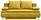 Pohovka Boxspring Mona, Žltá - žltá, Moderný, textil (208/100/106cm)