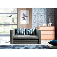 Schlafsofa Neva Blaugrau, B: 132 Cm - Blaugrau/Schwarz, Design, Textil (132/62/70cm) - MID.YOU