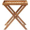 Gartentisch Klappbar Tray Table Teakholz L 60 cm - Teakfarben, KONVENTIONELL, Holz (60/40/65cm) - MID.YOU