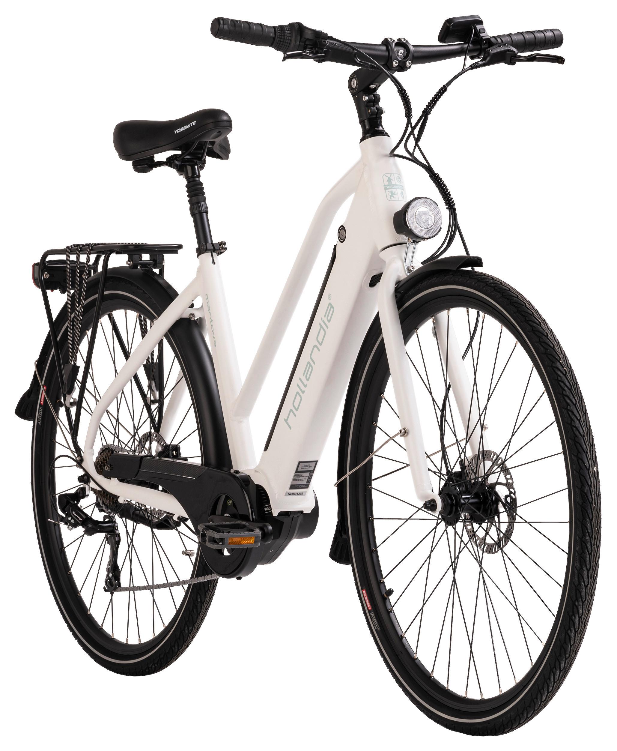 E-Bike City Damen 151e 28 Zoll, 80 km, 65 Nm - Weiß, Basics, Metall (180/70/100cm)