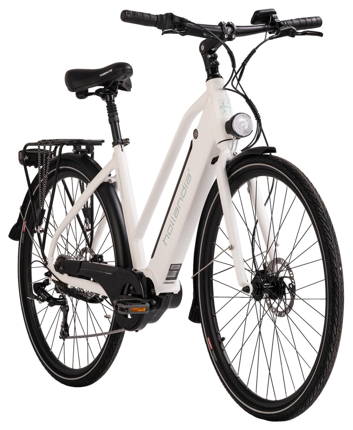 E-Bike City Damen 151e 28 Zoll, 80 km, 65 Nm - Weiß, Basics, Metall (180/70/100cm)