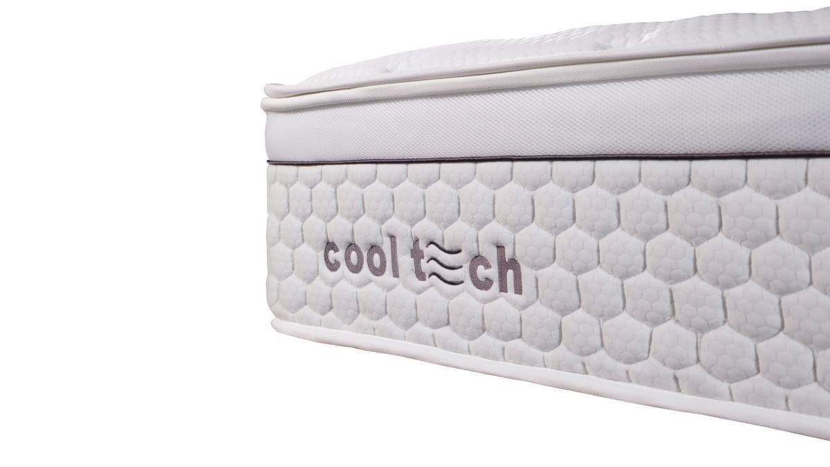 Taschenfederkernmatratze Cooltech 100x200cm H3 H: 32 Cm - Weiß, Basics, Textil (100/200cm) - Livetastic