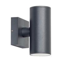 Kültéri Falilámpa Reto - fekete, Basics, Üveg/fém (14.5/8.5/11.5cm)