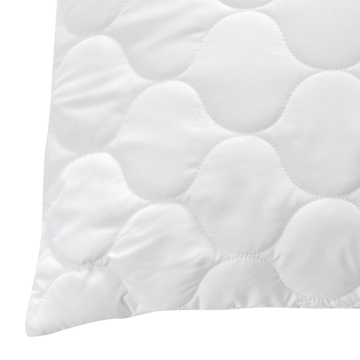 Polštář pod hlavu Aloe vera, 70/90cm, bílá - bílá, Konvenční, textil (70/90cm) - Nadana