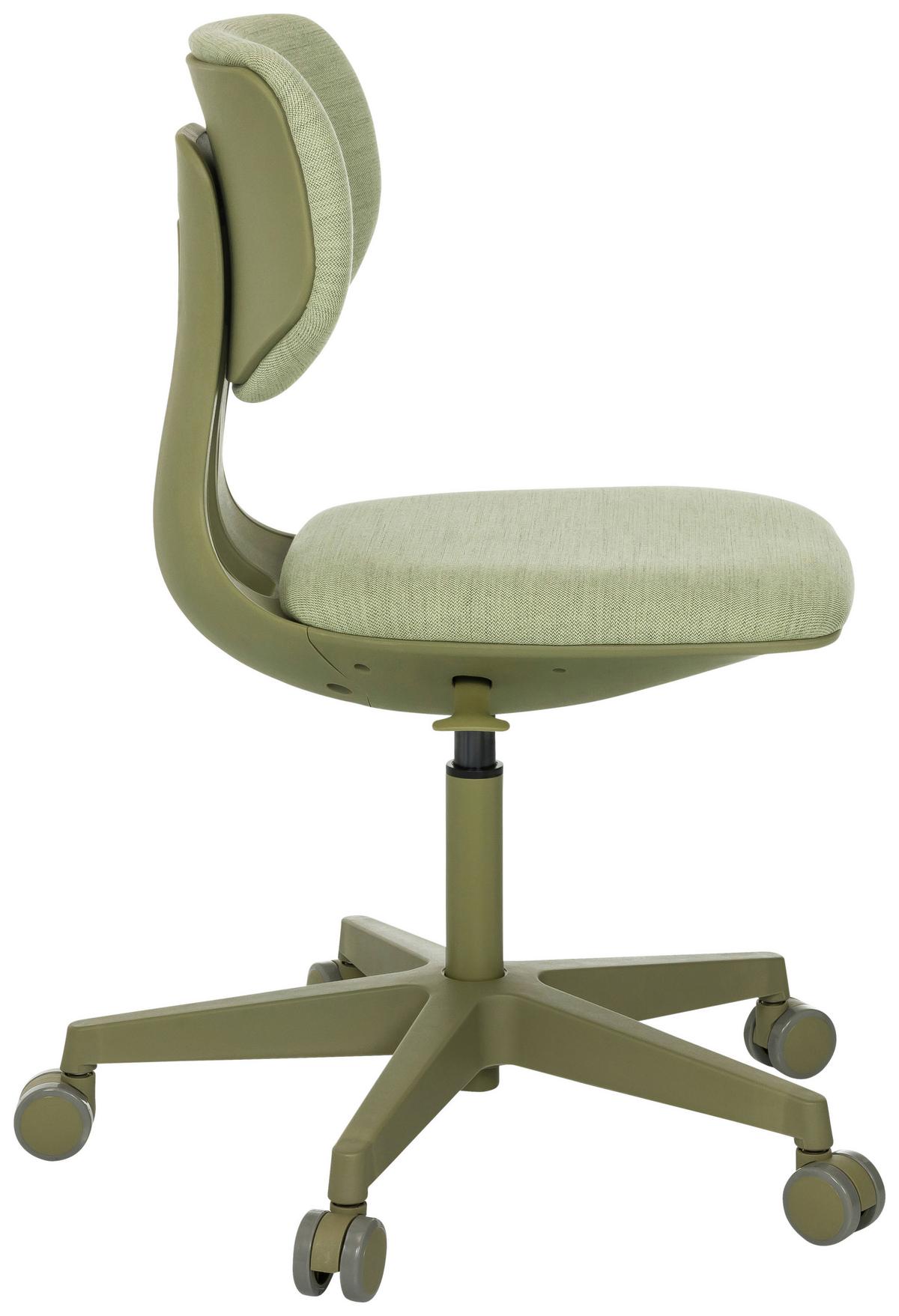 Jugenddrehstuhl Kid Colore Grün B: 51 cm - Grün, MODERN, Kunststoff/Textil (51/72 - 87/51cm) - MID.YOU