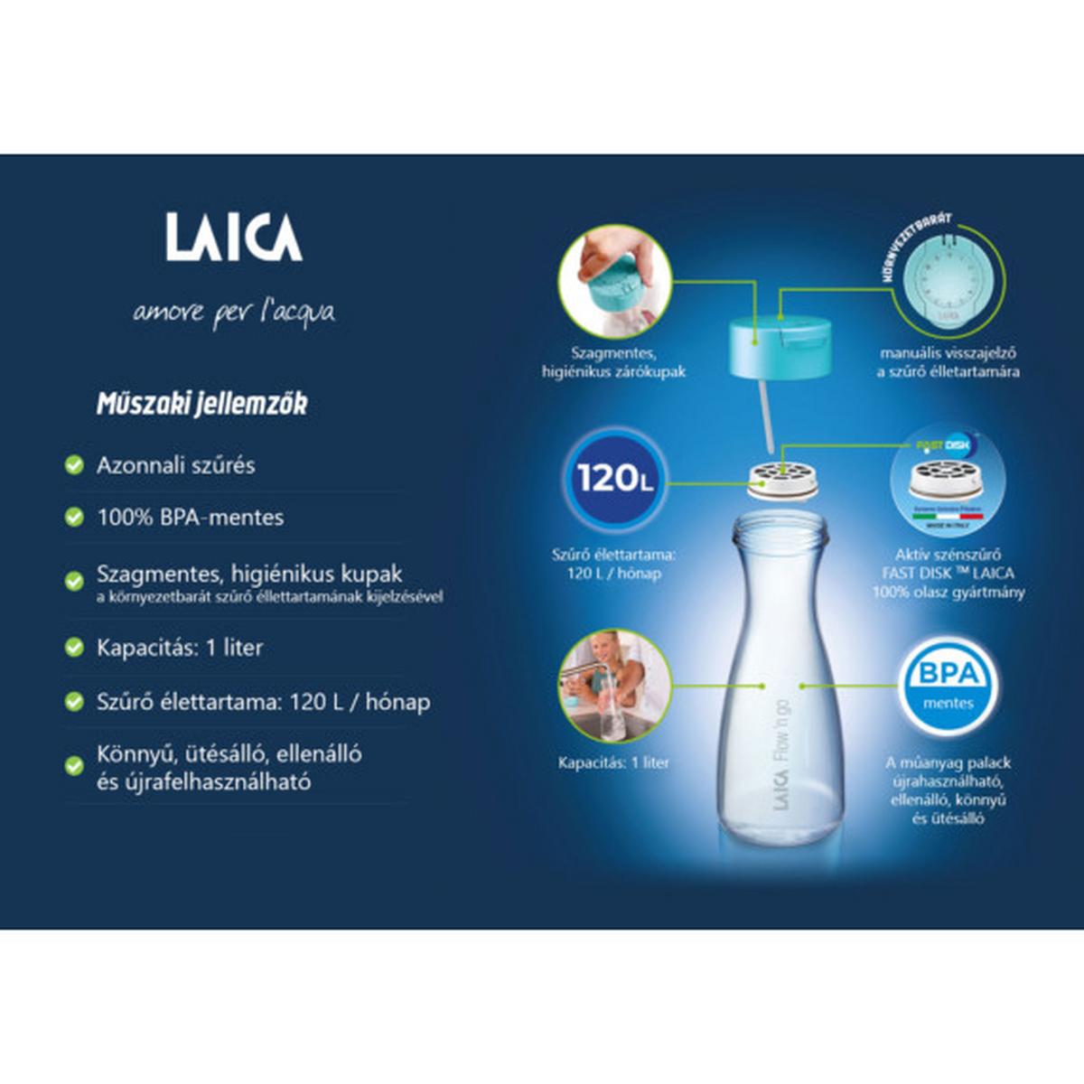 Vízszűrős Kulacs My Laica - Basics (0,55l)