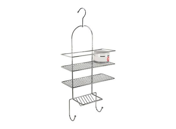 Regál Do Sprchovacieho Kúta Bergamo B991777 - farby strieborného duba, Konvenčný, kov (25,5/55,5/11cm) Regál Do Sprchovacieho Kúta Bergamo B991777 - farby strieborného duba, Konvenčný, kov (25,5/55,5/11cm)