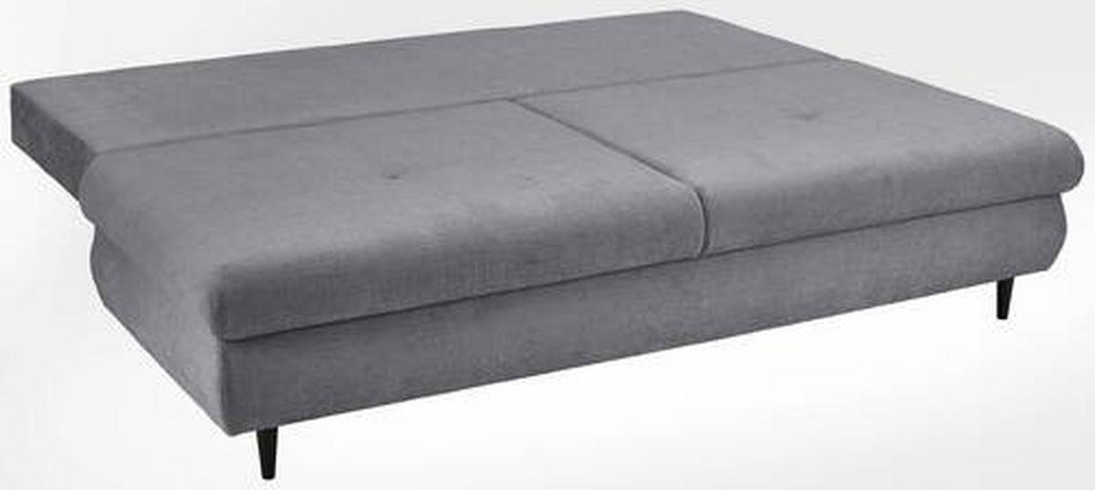 Schlafsofa Virgo - Dunkelgrau/Schwarz, KONVENTIONELL, Textil (212/97/105cm) - MID.YOU