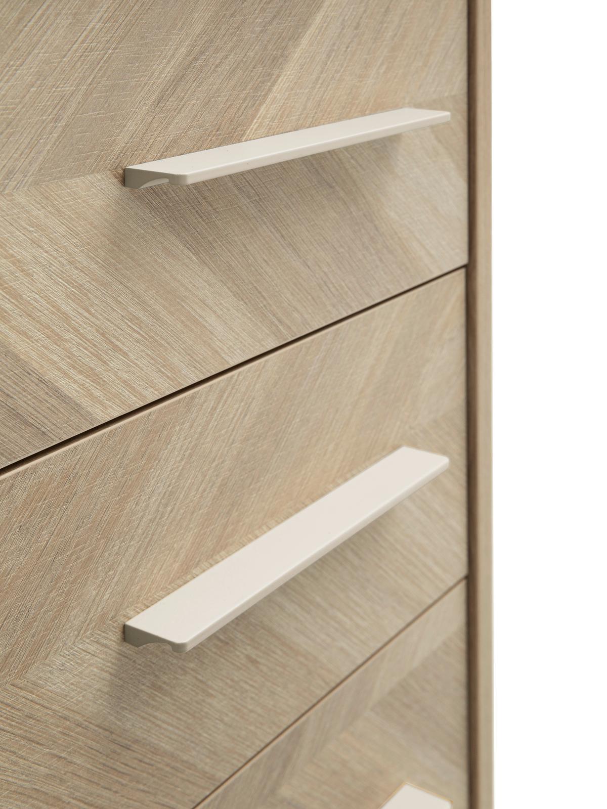 Rollcontainer Arezzo Eichefarben B: 32,6 - Eichefarben/Schwarz, MODERN, Holzwerkstoff/Kunststoff (32,6/59,7/39,1cm) - MID.YOU