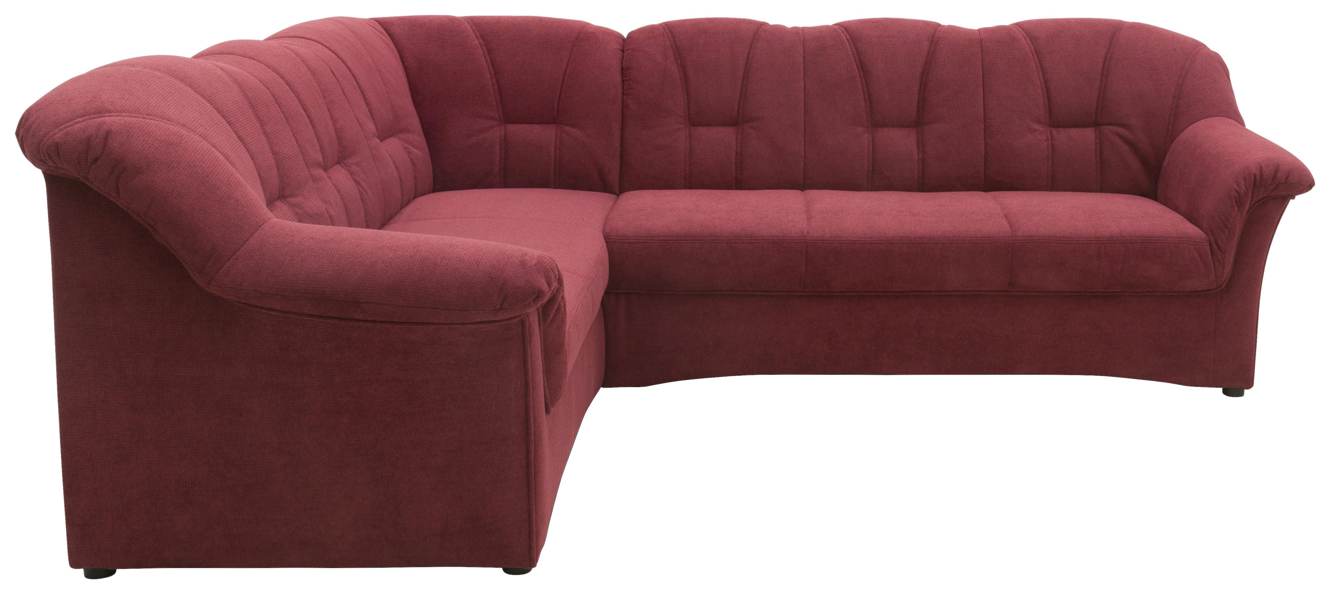 Ecksofa Mit Schlaffunktion Papenburg Beerenfarben - Beere/Schwarz, KONVENTIONELL, Textil (192/243cm) - MID.YOU