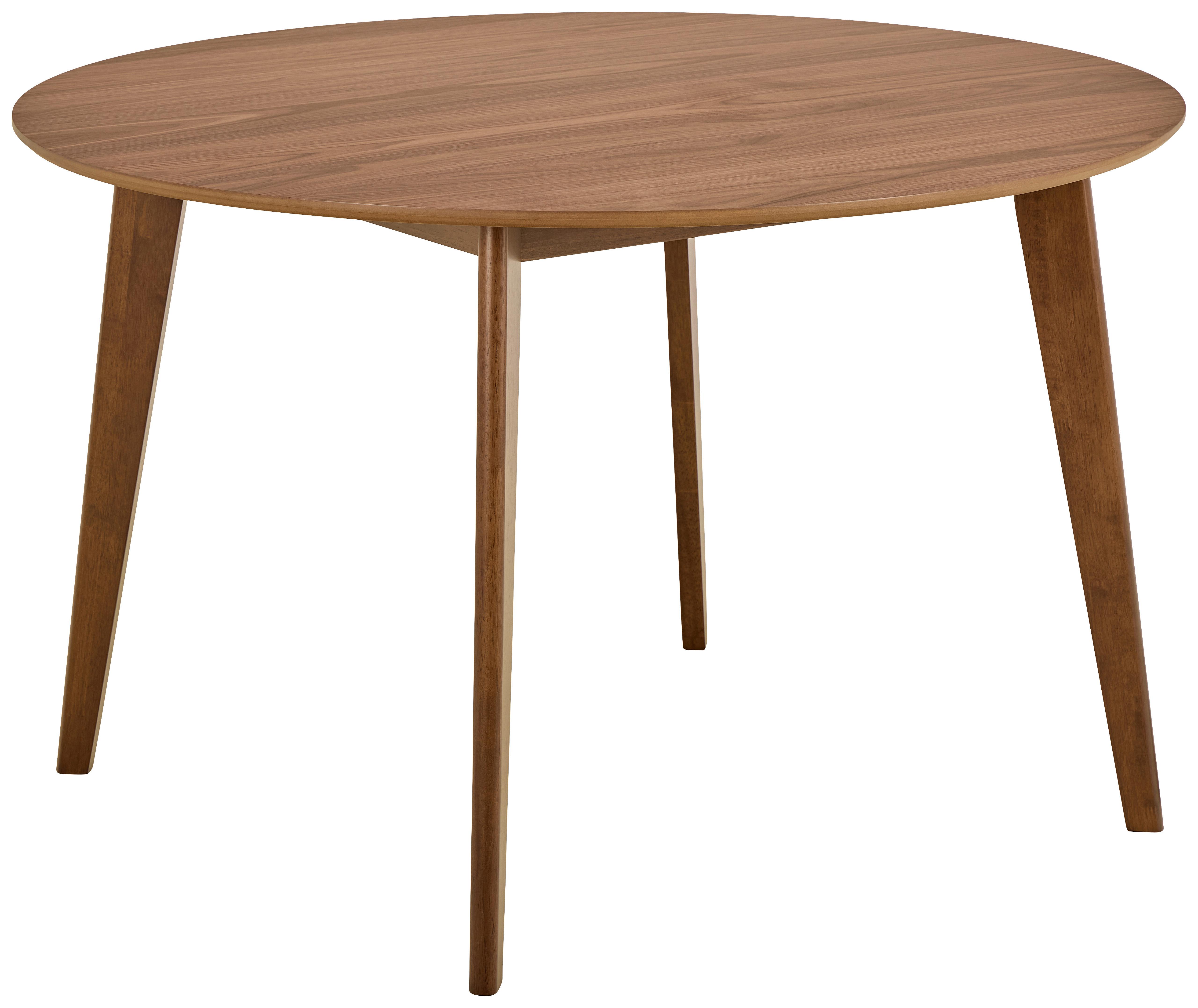 Jedálenský stôl ROXBY farba orech 105 - farba vlašského orecha, Konventionell, drevo/kompozitné drevo (105/105/76cm) - MID.YOU