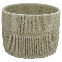 Koš CASEI ROUND -M- LAVEL ROUND - přírodní barvy, Konvenční, kov/papír (23/17cm) - Mömax