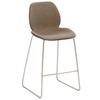 Tresenstuhl My Solo - Sandfarben/Schlammfarben, KONVENTIONELL, Textil/Metall (49/97/52cm) - Livetastic