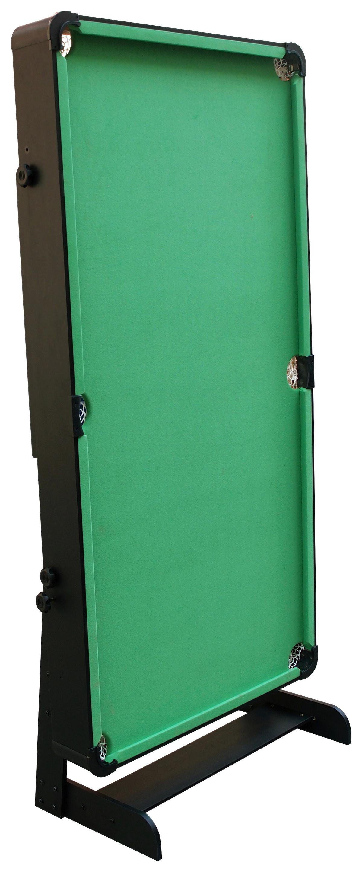 Billardtisch Hustle L: 152 Cm Grün/schwarz Abgerundete Ecken - Schwarz/Grün, MODERN, Holz (152/79/76cm) - Ambia Garden