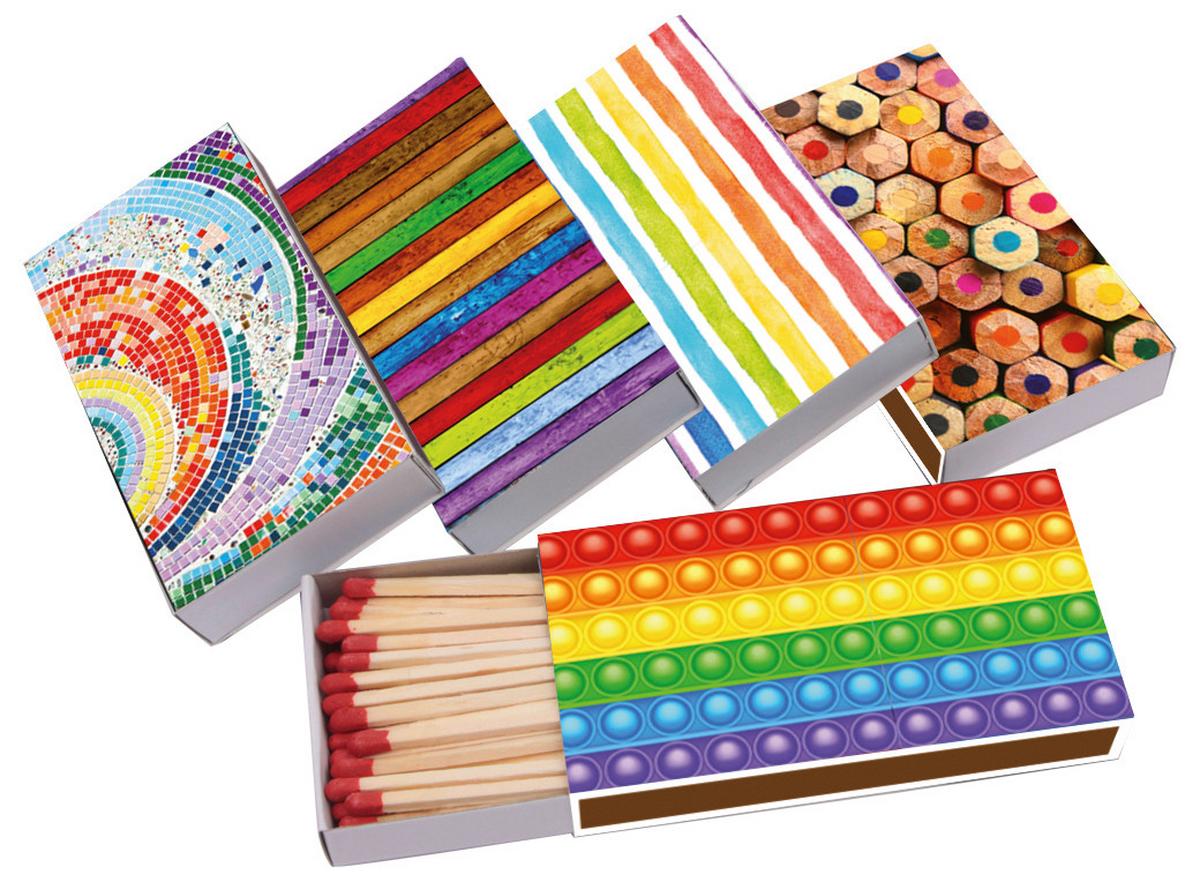 Anzünder Colorful - Multicolor, KONVENTIONELL, Holzwerkstoff (11/6,5/2cm)