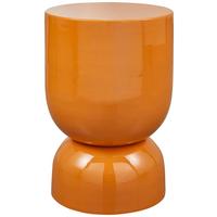 Beistelltisch Hekla Orange B: 32 cm - Orange, Design, Metall (32/32/47cm) - Livetastic