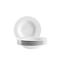 Tellerset Arlona Weiß 6-teilig - Weiß, Basics, Keramik - Mäser