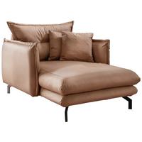 XXL-Sessel Lava Taupe B: 111cm - Taupe/Schwarz, MODERN, Textil (111/101/167cm) - Livetastic