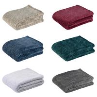 Kuscheldecke Alaska 150x200 cm - Bordeaux/Anthrazit, LIFESTYLE, Textil (150/200cm)
