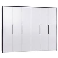 Drehtürenschrank 294 cm Lucca Weiß - Weiß, MODERN, Holzwerkstoff (299/222/60.1cm)