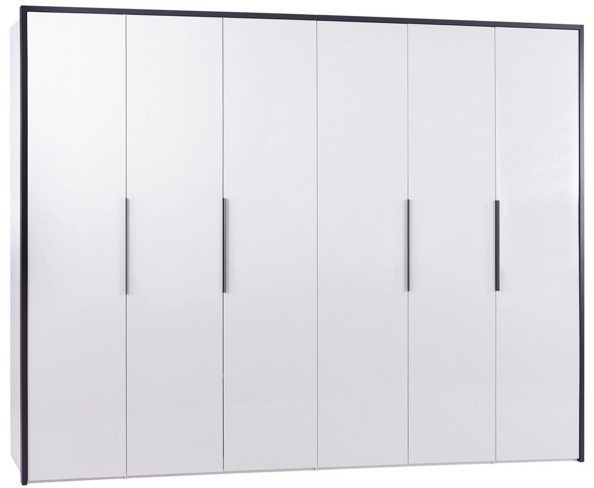 Drehtürenschrank 294 cm Lucca Weiß - Weiß, MODERN, Holzwerkstoff (299/222/60.1cm)