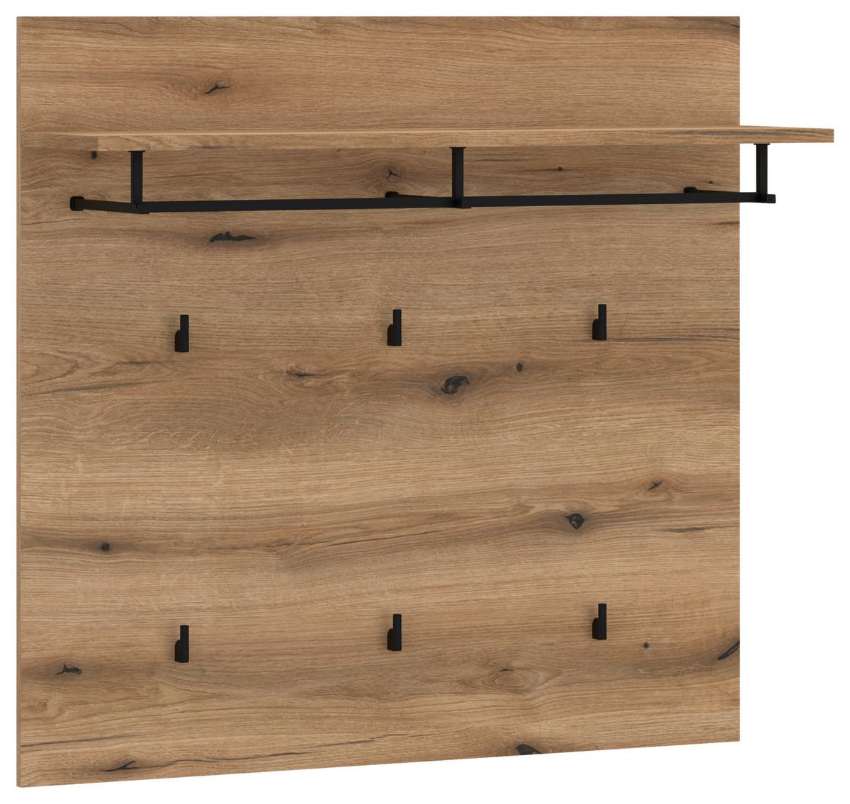 Garderobenpaneel Delamar Eichefarben Dekor B: 88,2 Cm - Eichefarben, Trend, Holzwerkstoff (88,2/86,5/28cm)