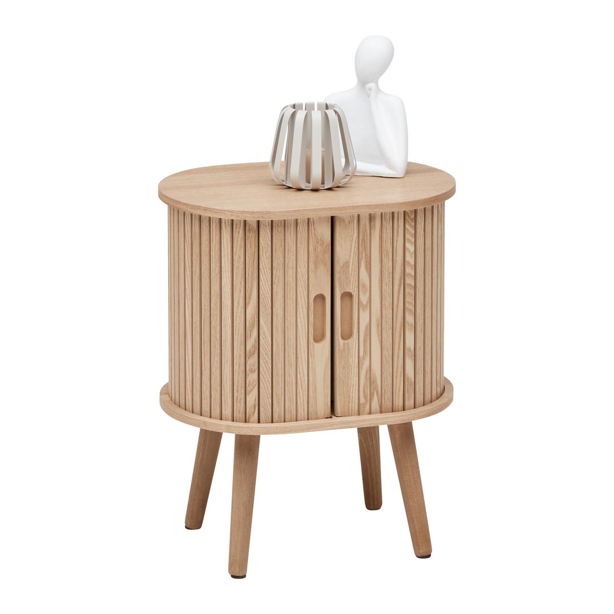 Odkládací stolek Skandy masiv/MDF - přírodní barvy, Moderní, dřevo/kompozitní dřevo (40/50/30cm) - Premium Living