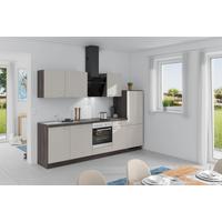 Küchenzeile Win Mit Geräte 280 Cm Crema / Eiche Grau - Eiche grau/Creme, Basics, Holzwerkstoff (280cm) - Express