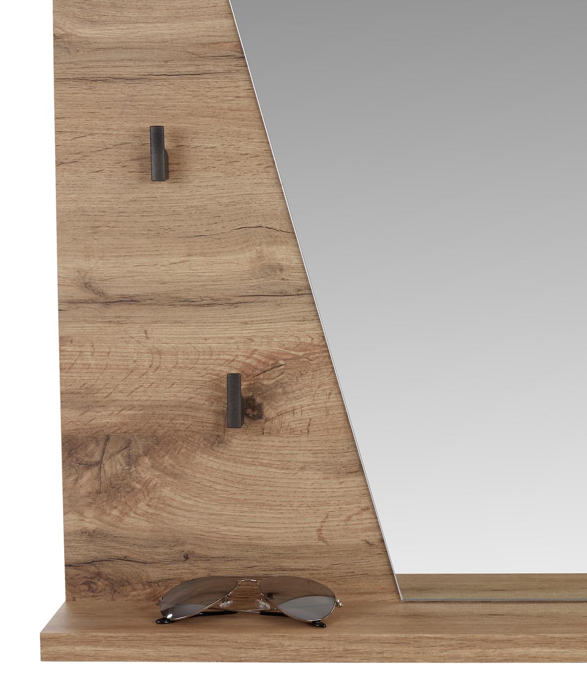 Tükör Venedig - tölgyfa, Modern, faalapú anyag/Üveg (80/84/12cm)