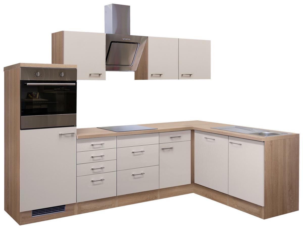 Eckküche Nepal Sonoma Eiche S: 280x170 cm - Kaschmir/Sonoma Eiche, MODERN, Holzwerkstoff (280/170cm) - FlexWell