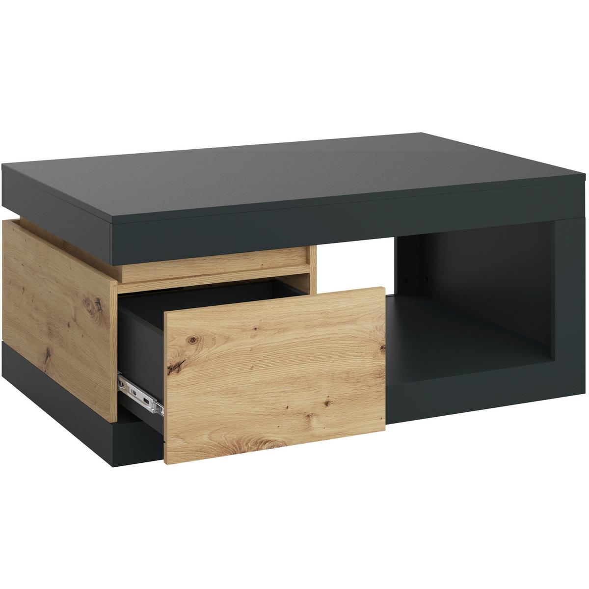 Couchtisch Luci Grau Eiche Artisan/Grau B: 110 cm - Eiche Artisan/Grau, Trend, Holzwerkstoff (110/50,3/70cm) - MID.YOU