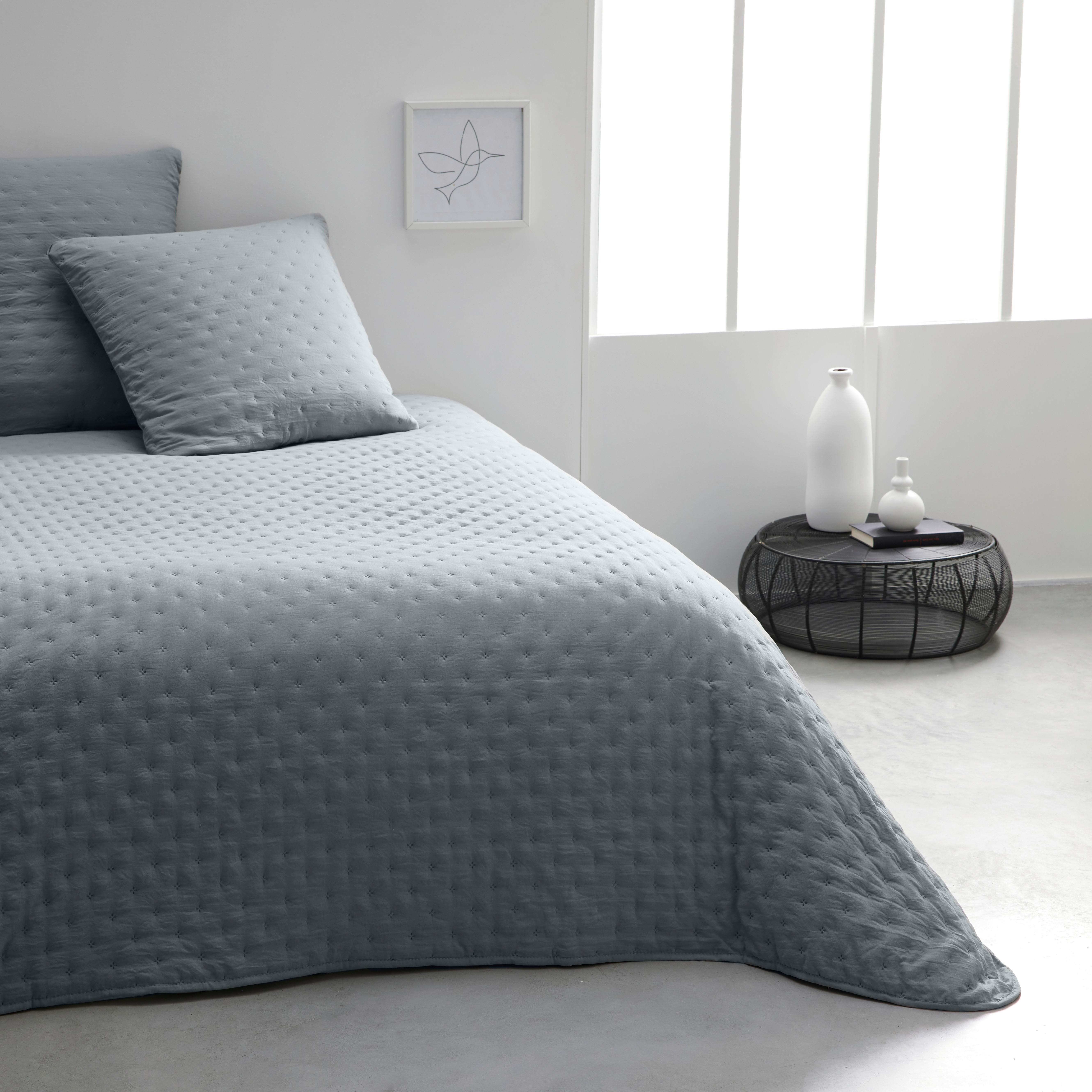 Ágytakaró 117315 - szürke, textil (220/240cm)