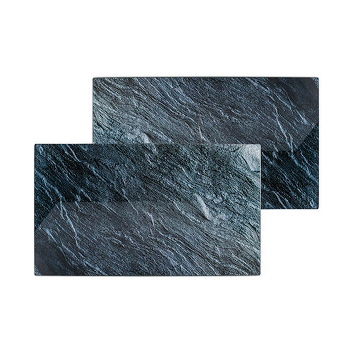 Vágódeszka 2 Darabos - szürke, Design, üveg (52/30/0,4cm) - James Wood