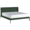 Polsterbett +matratze 180x200 Tessina Sorisso Dunkelgrün - Dunkelgrün/Creme, MODERN, Textil (180/200cm) - Livetastic