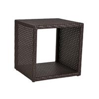 Würfelregal Livingston B: 46,5 cm Braun - Schwarz/Braun, Basics, Kunststoff/Metall (46,5/47,5/46,5cm)