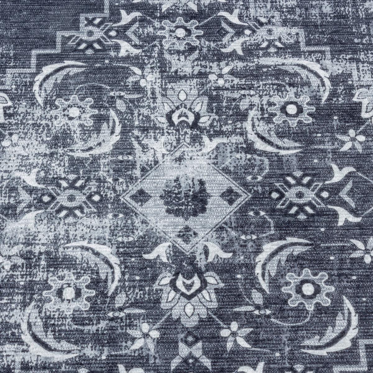 Flachwebteppich Fiesta - Schwarz, Design, Textil (80/150cm)