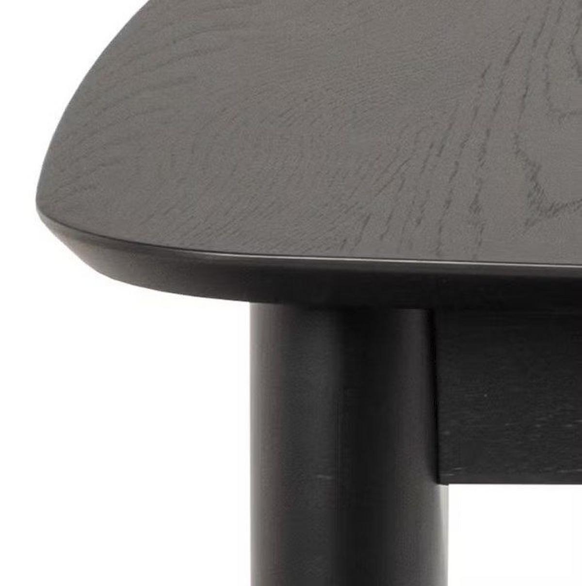 Jídelní stůl MONTREUX dub dyha 180-219x90cm - černá, Trend, dřevo/kompozitní dřevo (180-219/75/90cm) - MID.YOU