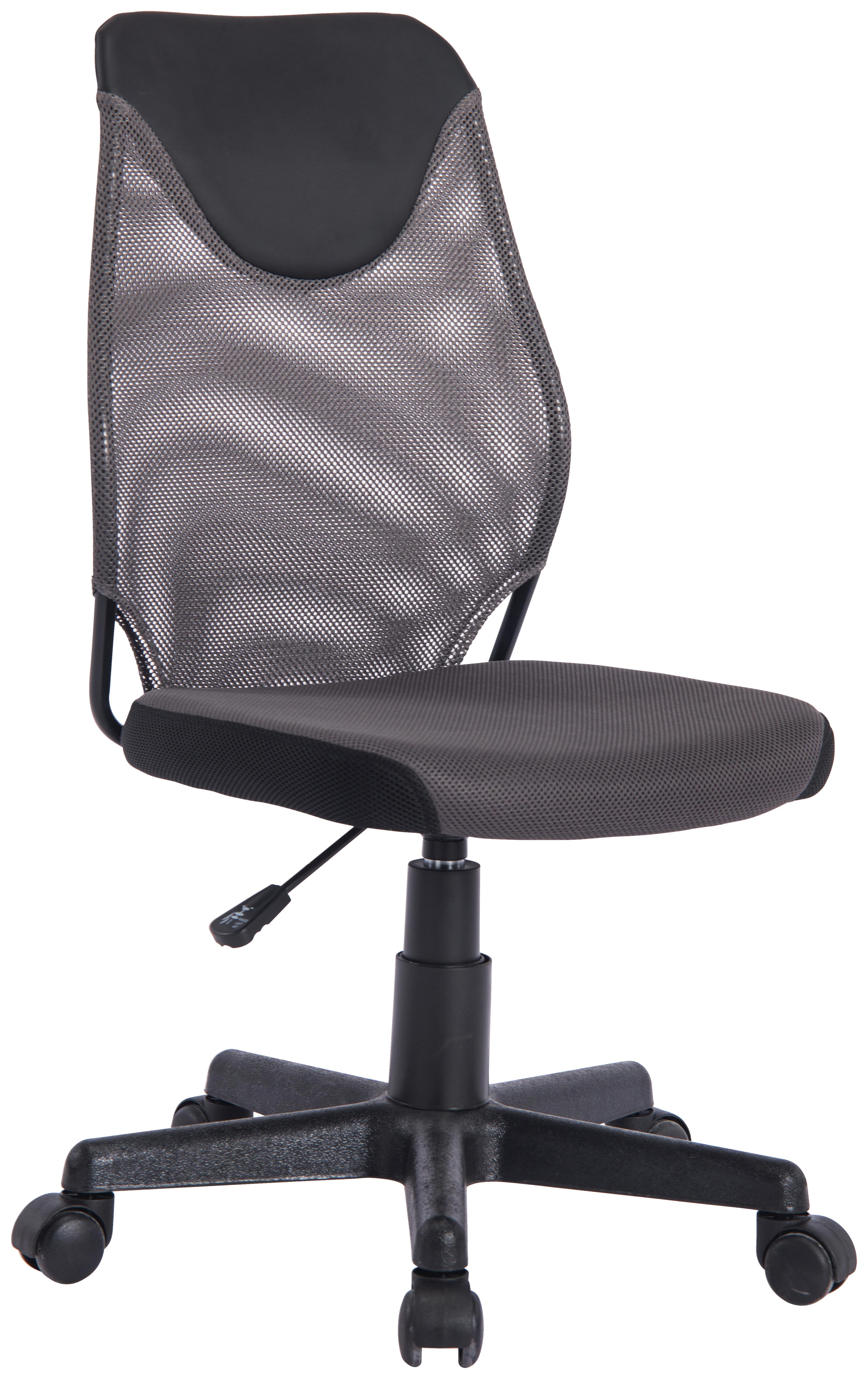 Forgószék Lydia - Szürke/Fekete, modern, Műanyag/Fém (42/85-95/42cm)