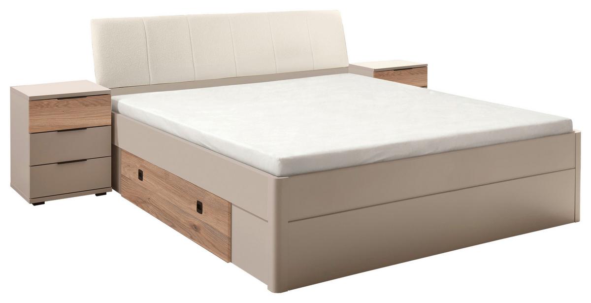 Nachtkästchen Tessona B: 46 Cm Kaschmir - Kaschmir/Eichefarben, Trend, Holzwerkstoff (46/61/42cm)