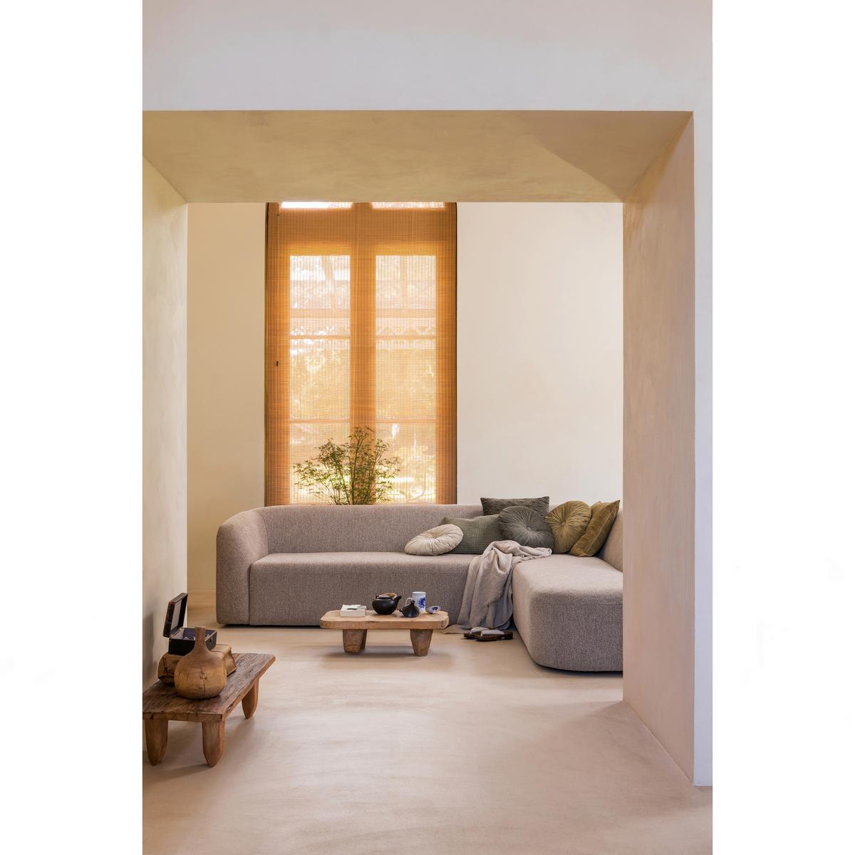 Ecksofa Sloping Naturfarben S: 274x225cm - Naturfarben, Design, Textil (274/225cm) - Livetastic