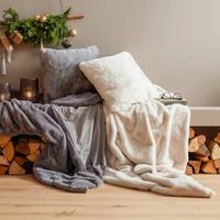 Měkká deka Teddy, 130/170cm, šedá - šedá, Moderní, textil (130/170cm) - Moderano