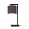 Tischlampe Boston Schwarz mit Schalter - Schwarz, Basics, Textil/Metall (17/44cm) - It's about Romi