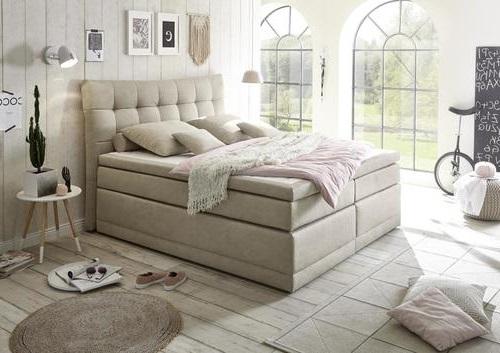 Boxspringbett Darwin2 Sand 180x200