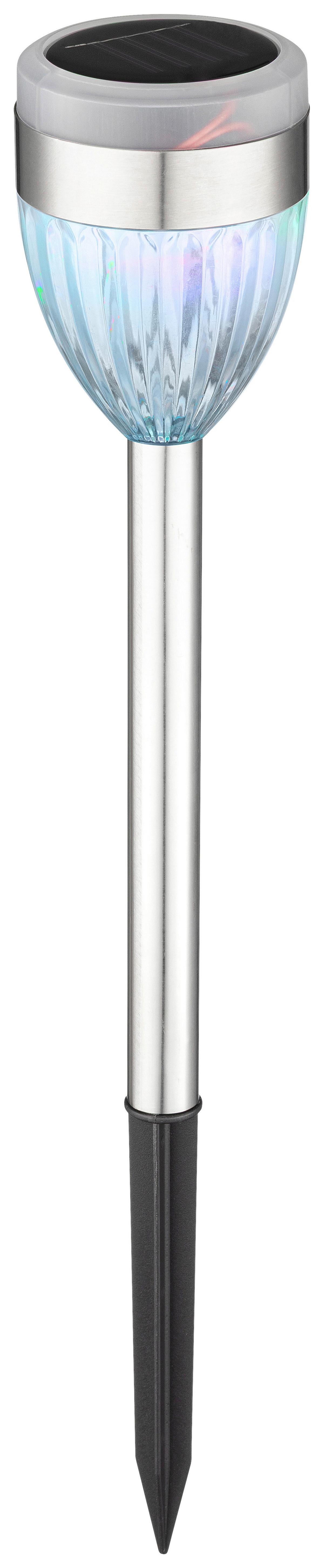 SOLÁRNE SVIETIDLO SECHSER - čierna/farba ušľachtilej ocele, Romantik / Landhaus, kov/plast (6/36,5cm) - Mömax