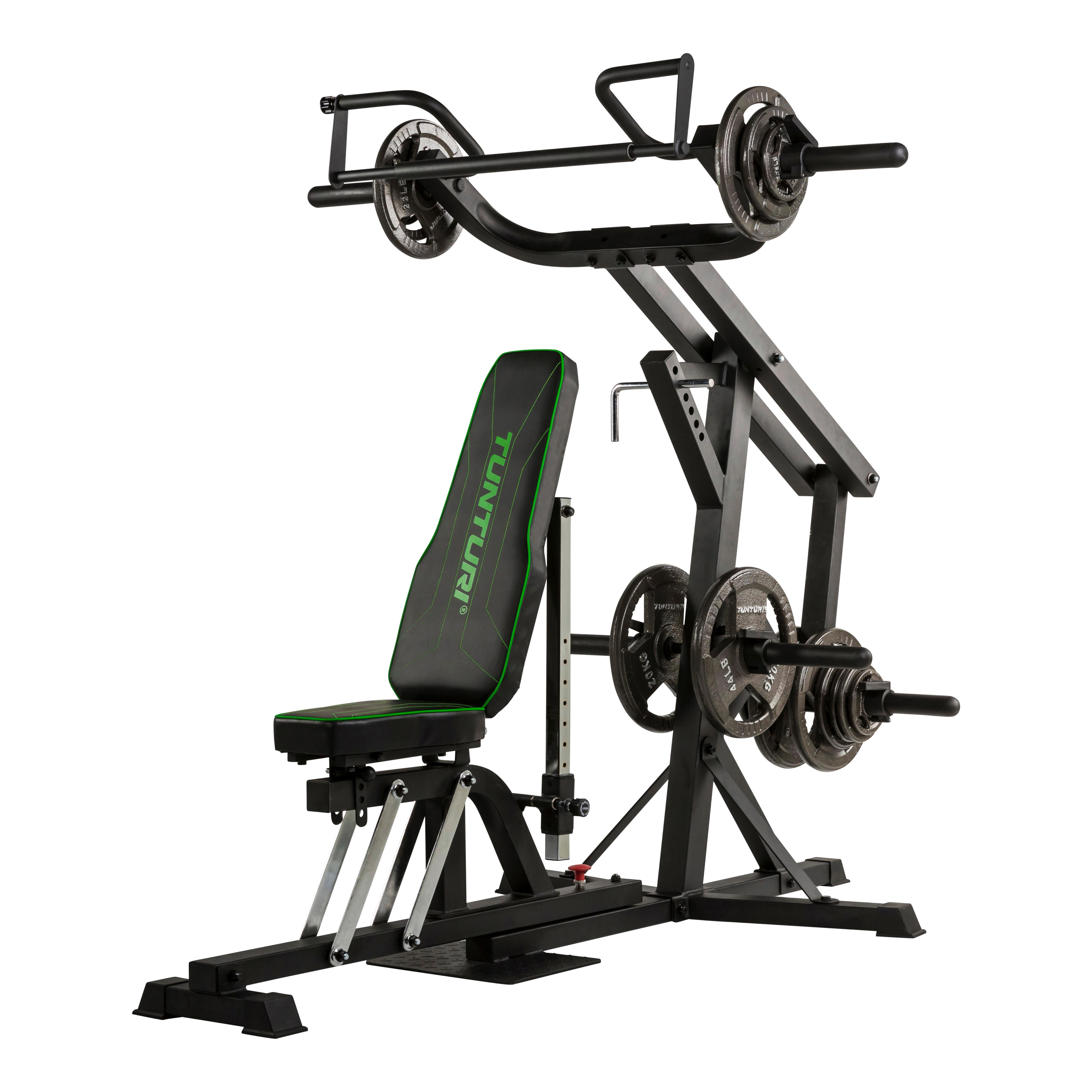 Kraftstation Tunturi Wt80 Leverage Gym - Schwarz, KONVENTIONELL, Holz/Kunststoff (227,1/145,4/183,8cm)