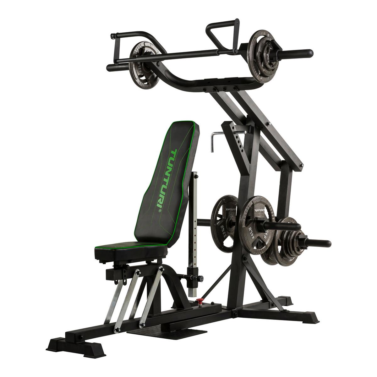 Kraftstation Tunturi Wt80 Leverage Gym - Schwarz, KONVENTIONELL, Holz/Kunststoff (227,1/145,4/183,8cm)